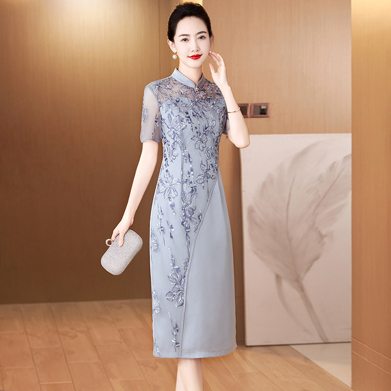婚宴优雅妈妈显瘦喜婆婆新中式