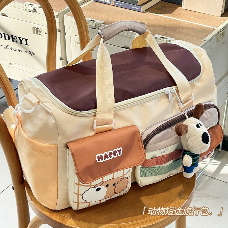 大容量旅行包旅游行李收纳袋轻便短途可手提健身包包女高颜值外出,箱包皮具/热销女包/男包,旅行袋,淘宝优惠券,粉丝福利购,淘宝优惠卷