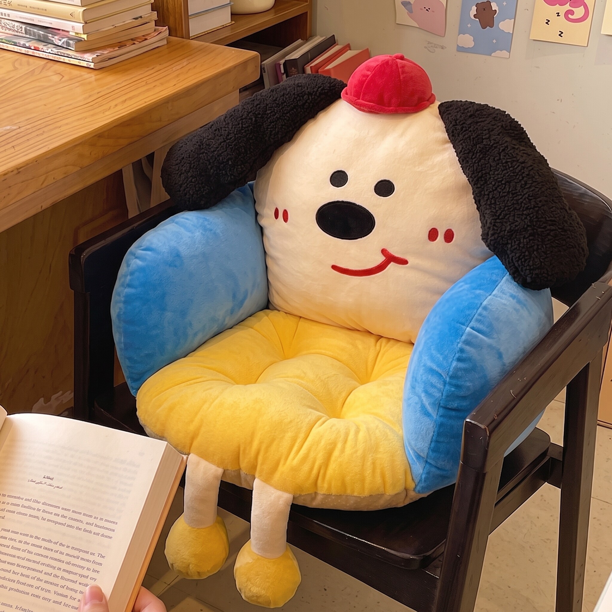 坐垫靠背垫靠垫一体椅子屁股垫宿舍学生办公室座椅护腰屁垫加厚冬