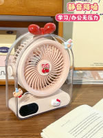 Super light sound desktop mini electric fan, cute for girls, small desktop for office workstations, great gift for students thumbnail 7
