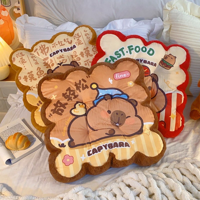 可爱卡皮巴拉坐垫办公室久坐