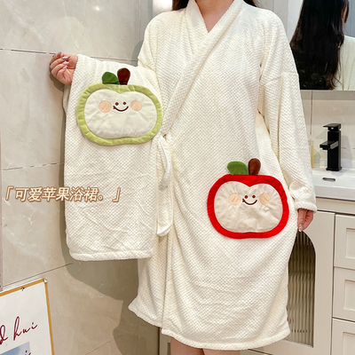 默默爱浴袍女款速干四季通用