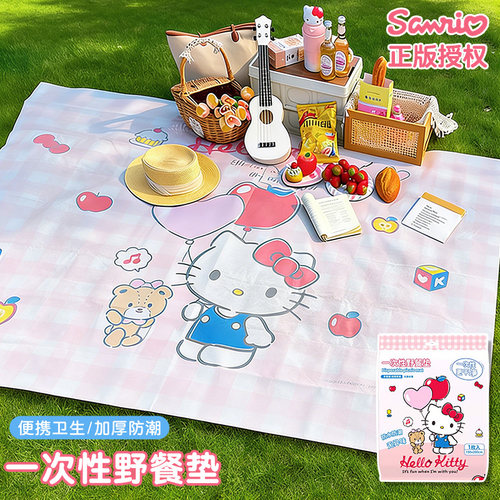 一次性卡通野餐垫防潮垫户外地垫