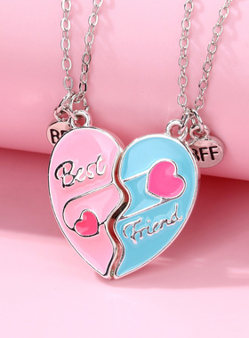 儿童项链女童高颜值学生党装饰磁吸夏天二人仙气挂件吊坠毕业礼物