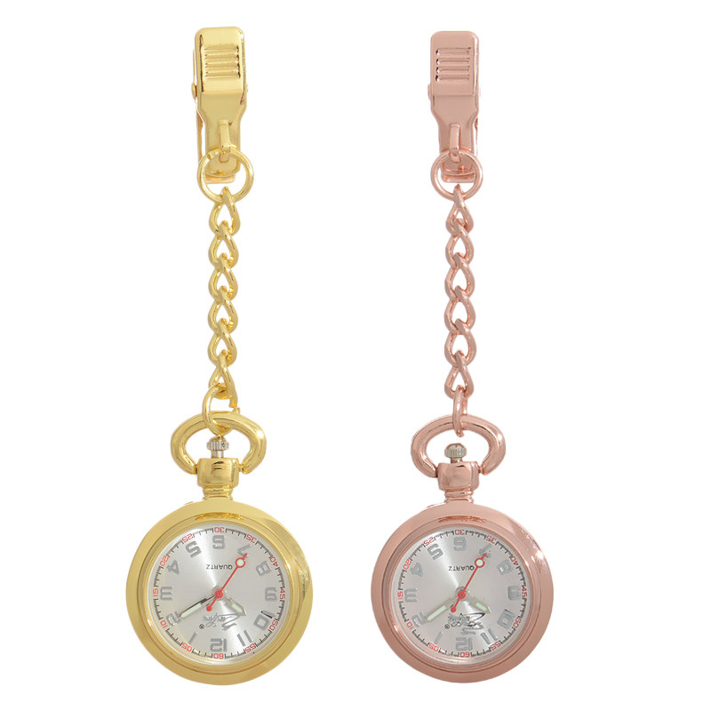 护士表复古挂表夜光医用女款医生用表夹子扣医院考试石英怀表学生