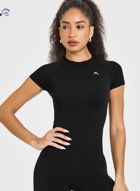 现货ONERACTIVE女GO TO瑜伽跑步紧身吸汗透气速干轻薄上衣短T恤