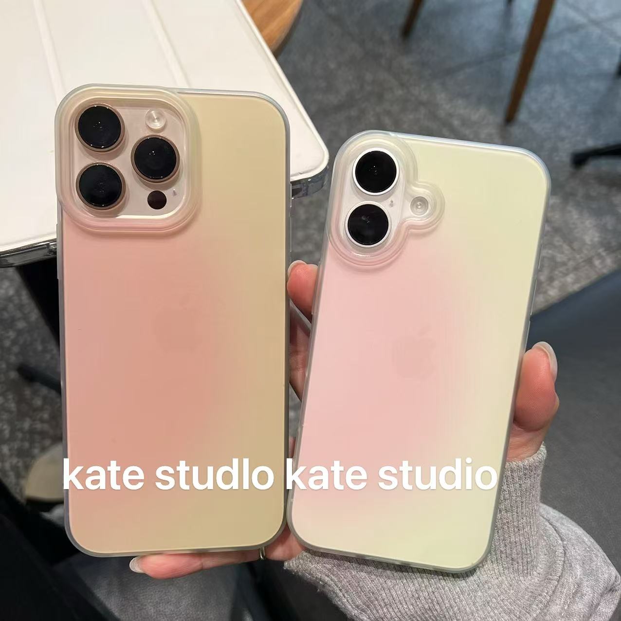 小红书 kate（手机壳版芭乐晕染渐变手机壳适用iPhone16promax沙漠金软壳15pro马卡龙ins