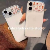 kate 手机壳版 小红书 新年大视窗手机壳适用iPhone17 13一体透明大视窗软壳