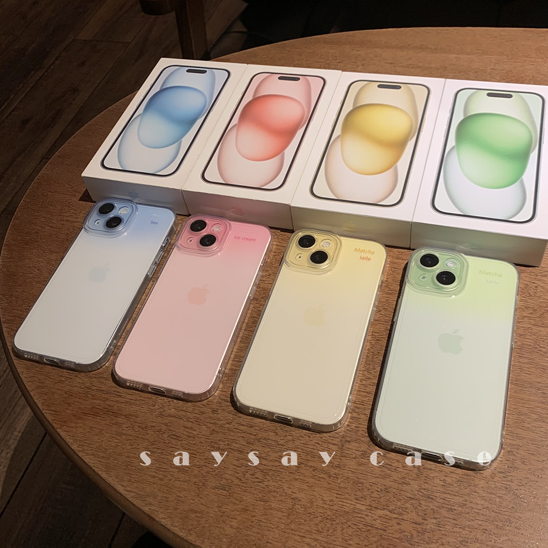 硅胶渐变透明字母苹果硅胶苹果