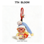 星星人挂件可爱呆萌毛绒公仔包挂饰礼物钥匙扣厨师帽围裙玩偶包包