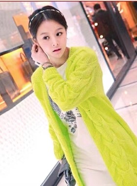 春秋装外套针织衫女开衫厚春秋女士线衣韩版宽松毛衣大码女装潮