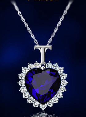 纯银项链女个性锁骨短款吊坠银饰品日韩版表白礼物