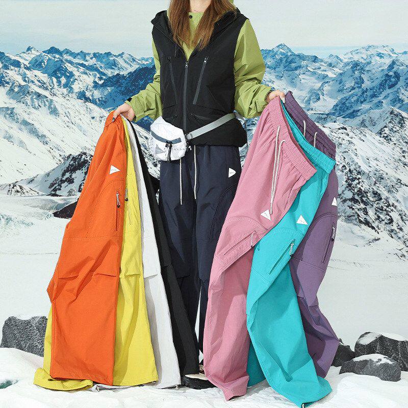 塞斯美式机能风三防冲锋裤男女户外登山裤防风防水休闲裤子工装裤