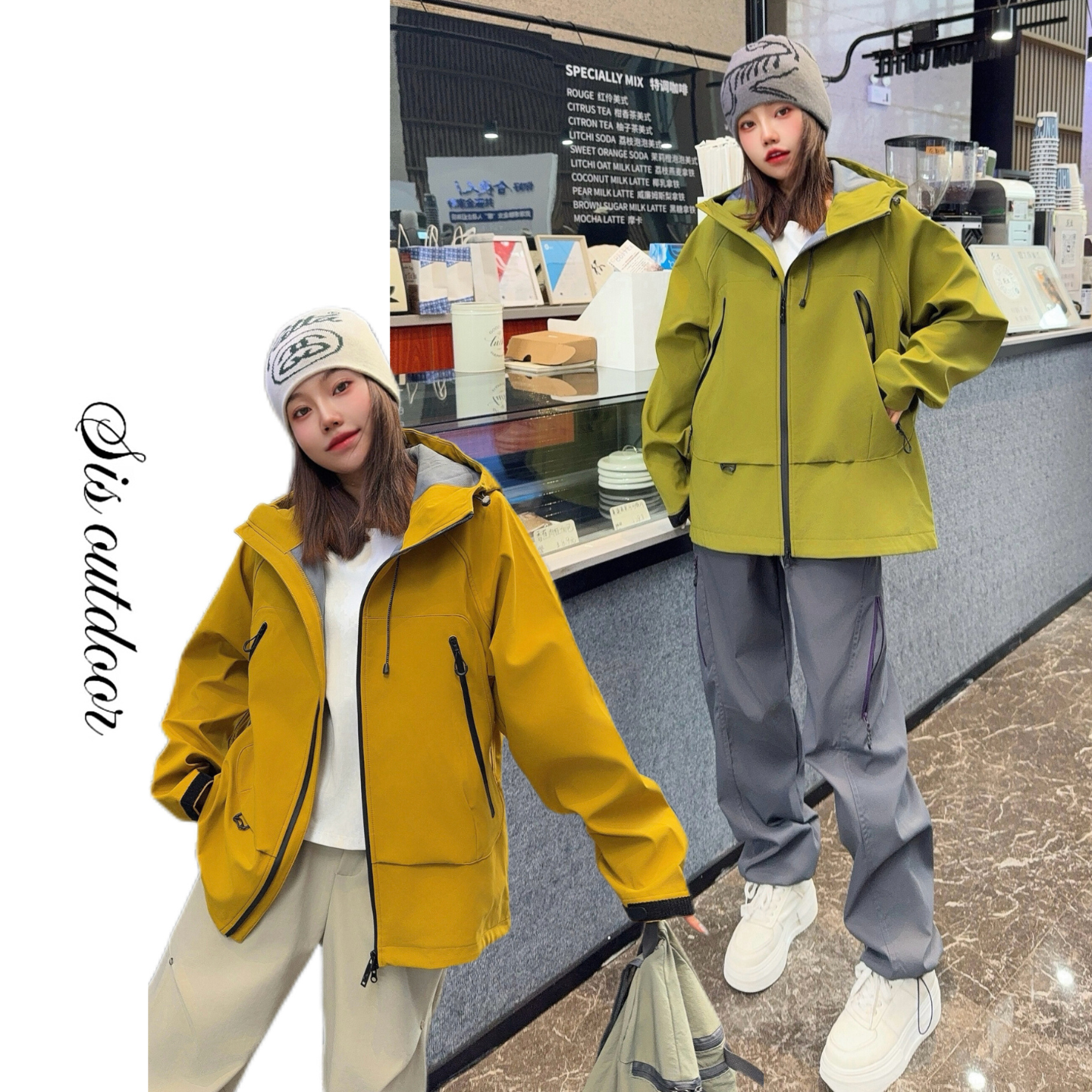 出片神器韩版单冲锋衣外套