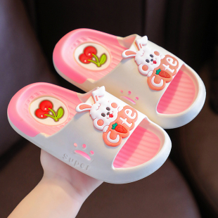 儿童拖鞋女孩夏天家居室内防滑柔软可爱宝宝小公主女童凉拖鞋防臭