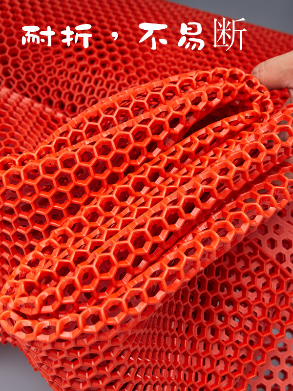 六角网格塑料地垫pvc防滑垫浴室泳池游泳馆镂空脚垫门垫厨房地毯