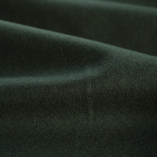 意大利进口墨绿色细腻麦尔登粗花羊毛呢面料设计师大衣布料