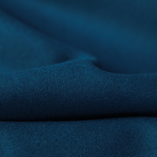 意大利进口孔雀蓝色细腻麦尔登大衣呢羊毛呢面料设计师大衣布料