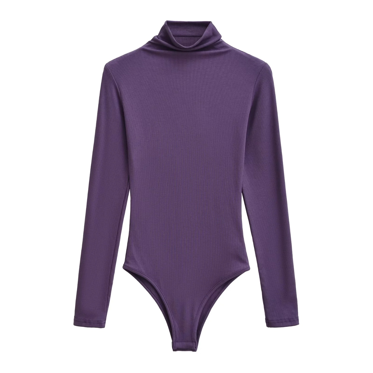 欧美风小众高领长袖T恤连体衣女