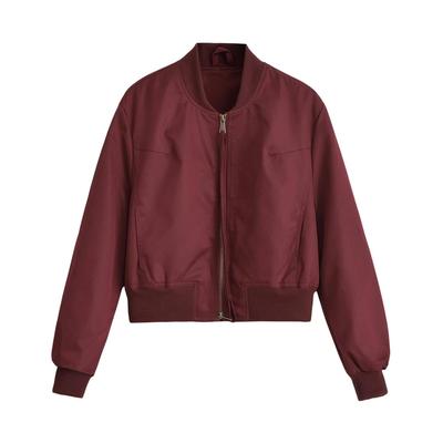 欧美风辣妹立领棒球服短外套女秋