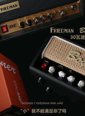 现货 Friedman BEOD Bogner Ecstasy Mini 30瓦迷你电吉他音箱头