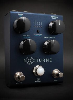 Andy Timmons签名款混响 Keeley NOCTURNE Reverb混响单块效果器