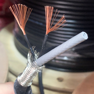 原装木轴美国百通Belden E357312-S 2C19两芯纯铜镀锡音频信号线