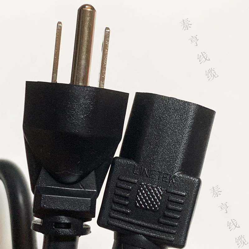 原装台湾良得（LINETEK） 大功率美标品字尾14AWG三孔1.5米电源线