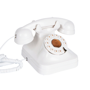 创意老式 复古插线家用固定有线座机仿古欧式 办公电话机田园法式