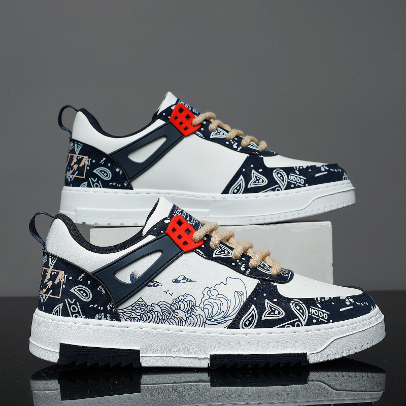 男鞋2025新款秋季潮高帮韩版潮流百搭冰丝布鞋帆布小白中邦板