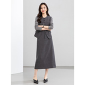 新款 郑州源头工厂女裤 裙2026春季 老钱风套装 马甲半身裙 通勤职业装