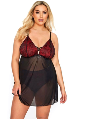 G9  包邮欧美大码性感睡衣 女薄款深V黑色蕾丝透明无钢托吊带睡裙