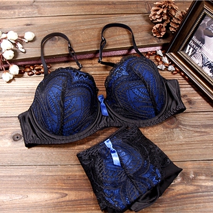 G25 asure tate黑色性感蕾丝薄文胸套装 70BCDE75BCDE80BC 法国pl