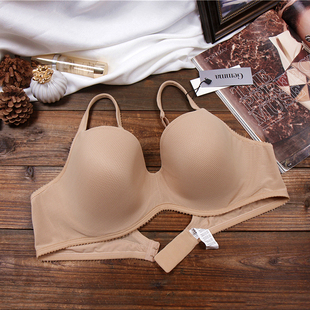 H24大码 薄内衣75BCF80DE85BD90BC 文胸上托聚拢全罩杯舒适光面夏季