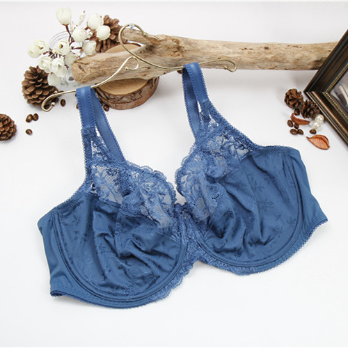 清爽蕾丝超薄款全罩杯文胸包邮