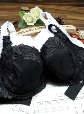 A15 英国单大码白色内衣 舒适上托薄款大胸罩全罩杯文胸85B95E