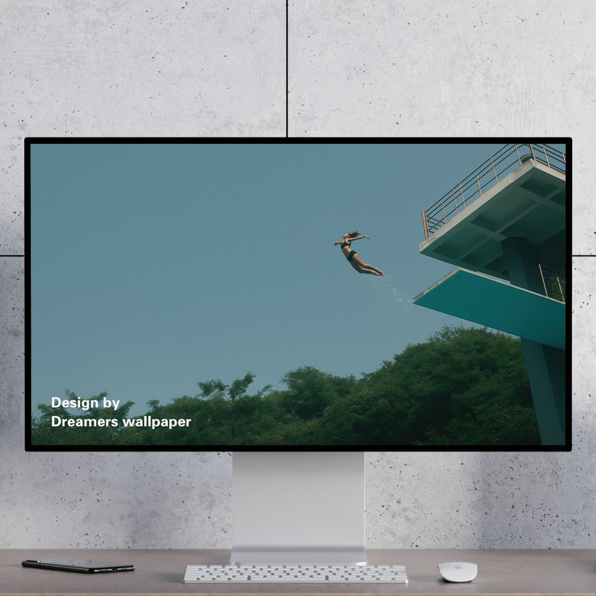 跳水的少女 艺术创意 夏天治愈插画电脑手机壁纸mac电脑ipad壁纸,商务/设计服务,设计素材/源文件,淘宝优惠券,粉丝福利购,淘宝优惠卷