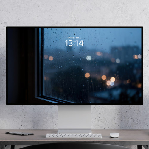 窗外下雨 浪漫宁静治愈 简洁忧郁 电脑mac手机ipad壁纸watch壁纸