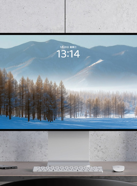 雪山松树 冬天雪景 治愈大自然 电脑mac手机ipad壁纸watch壁纸