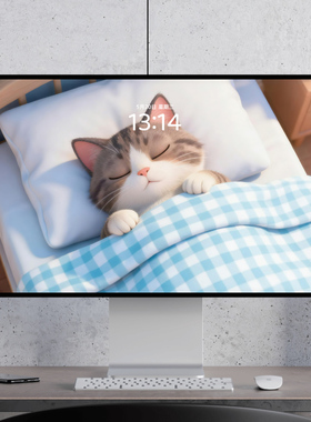 睡觉猫咪 可爱治愈清新清凉小动物 电脑mac手机ipad壁纸watch壁纸