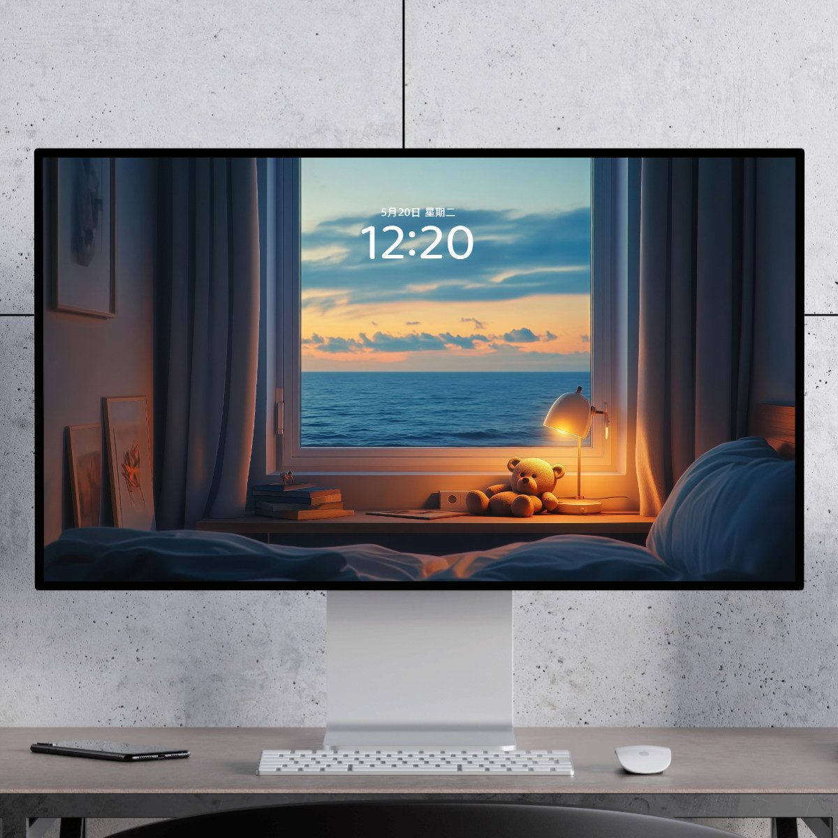 床边小熊 治愈高清电脑壁纸mac手机壁纸ipad平板壁纸,商务/设计服务,设计素材/源文件,淘宝优惠券,粉丝福利购,淘宝优惠卷