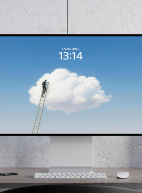 天梯 清新浪漫治愈插画 卡通漫画 电脑mac手机ipad壁纸watch壁纸