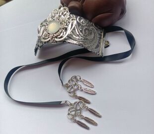 古装头饰汉服明制男女古代小姐公子发冠顶夹发夹银黑色头冠演出