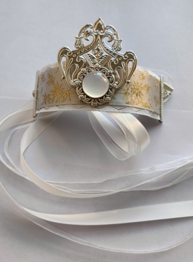 自制古装头饰汉服明制男女小姐敦煌发冠顶夹影视头冠国风灰色动漫