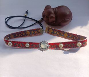 古装头饰儿童抹额发带额头绑带汉服男童古代汉服古风头饰红色拍摄