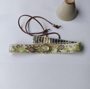 古装头饰夫人太太抹额发带额头绑带汉服古代汉服古风头饰蓝色演出