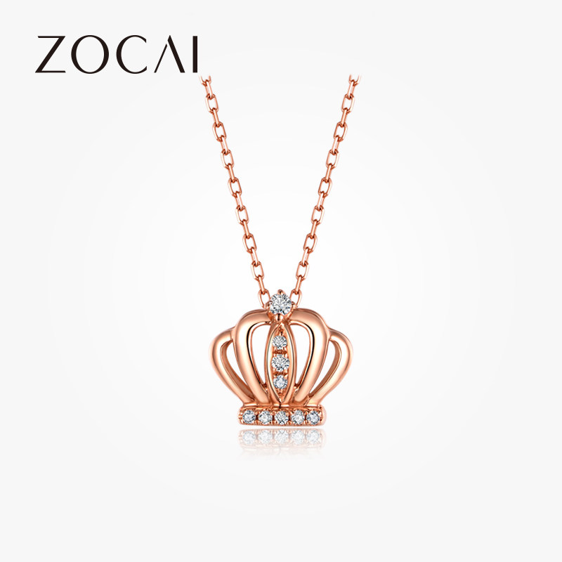 Zakaly 18k Rose Gold Necklace Jurchen Winnings Diamonds Pendant clavicle Pendant Jewelleryin the Jewelry/Diamond/Jade/Gold , Diamond Jewelry (New) , Choker  category - from Buy2taobao.com to provide professional Taobao agent buy service