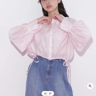 衬衫 长袖 短款 日本原单JILL