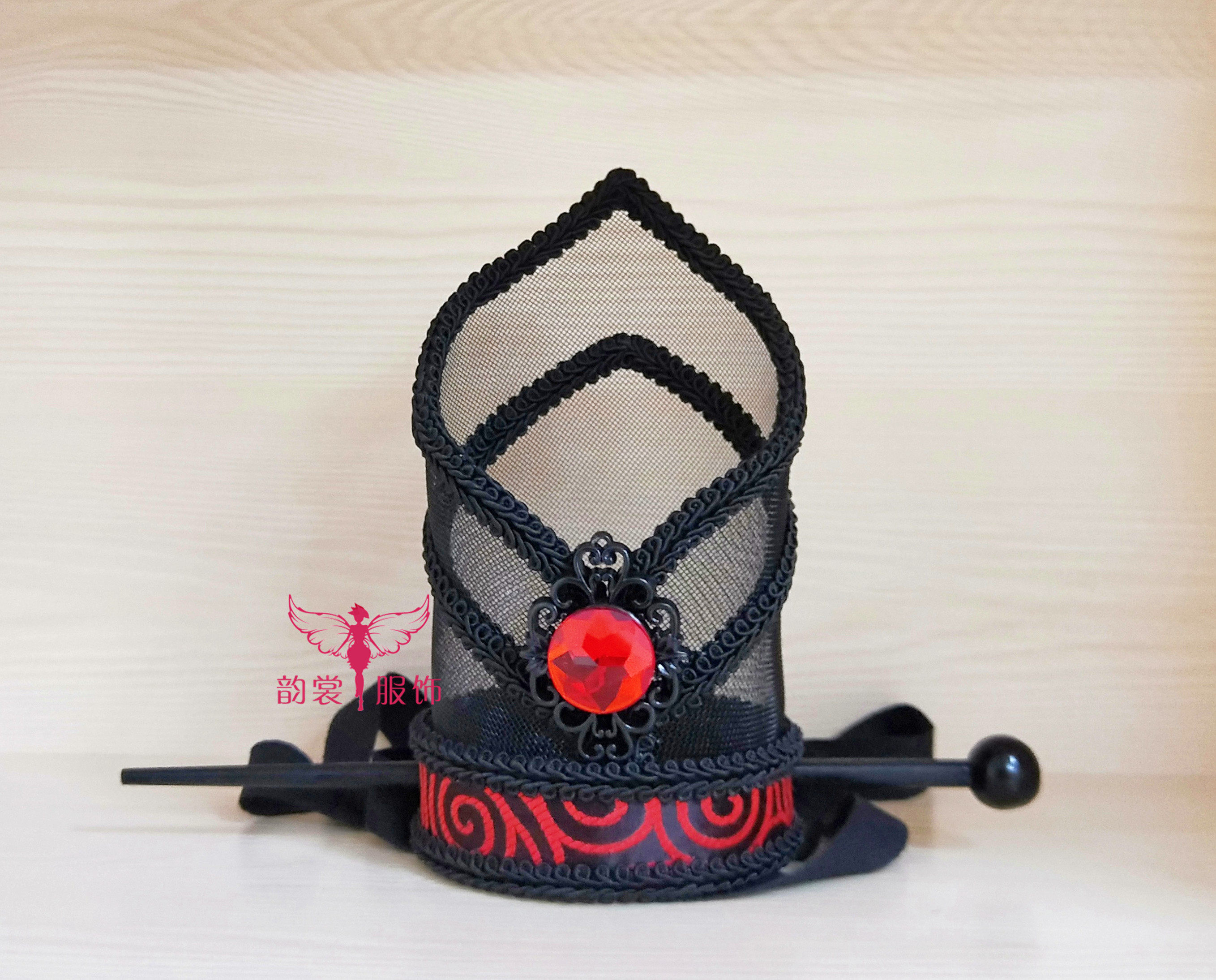 黑色男古装发冠古典婚庆影楼写真cos帅气太子公子侠客头冠头饰-33