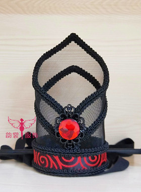 黑色男古装发冠古典婚庆影楼写真cos帅气太子公子侠客头冠头饰-33